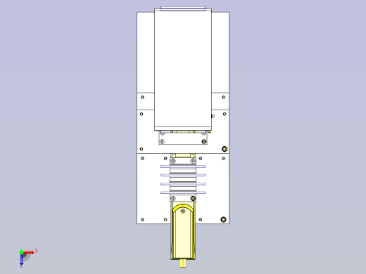 一款圆销避让、转移3D模型俯视缩略图
