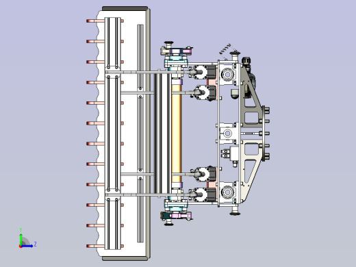 一款可调式袋夹抓手设计模型左视缩略图