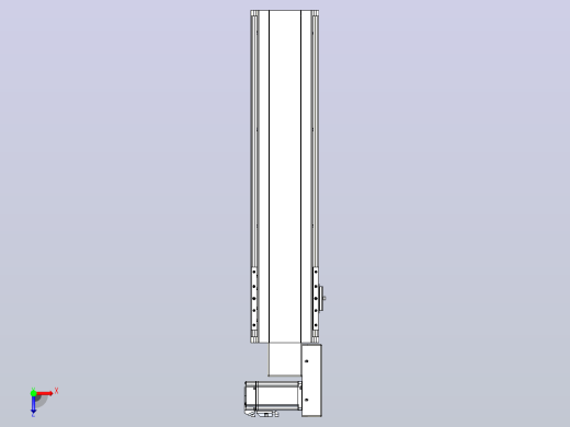 皮带直线轴半封闭可选导轨TPA-HNB-140D-120-L450-MR-Y-P40-N3俯视缩略图