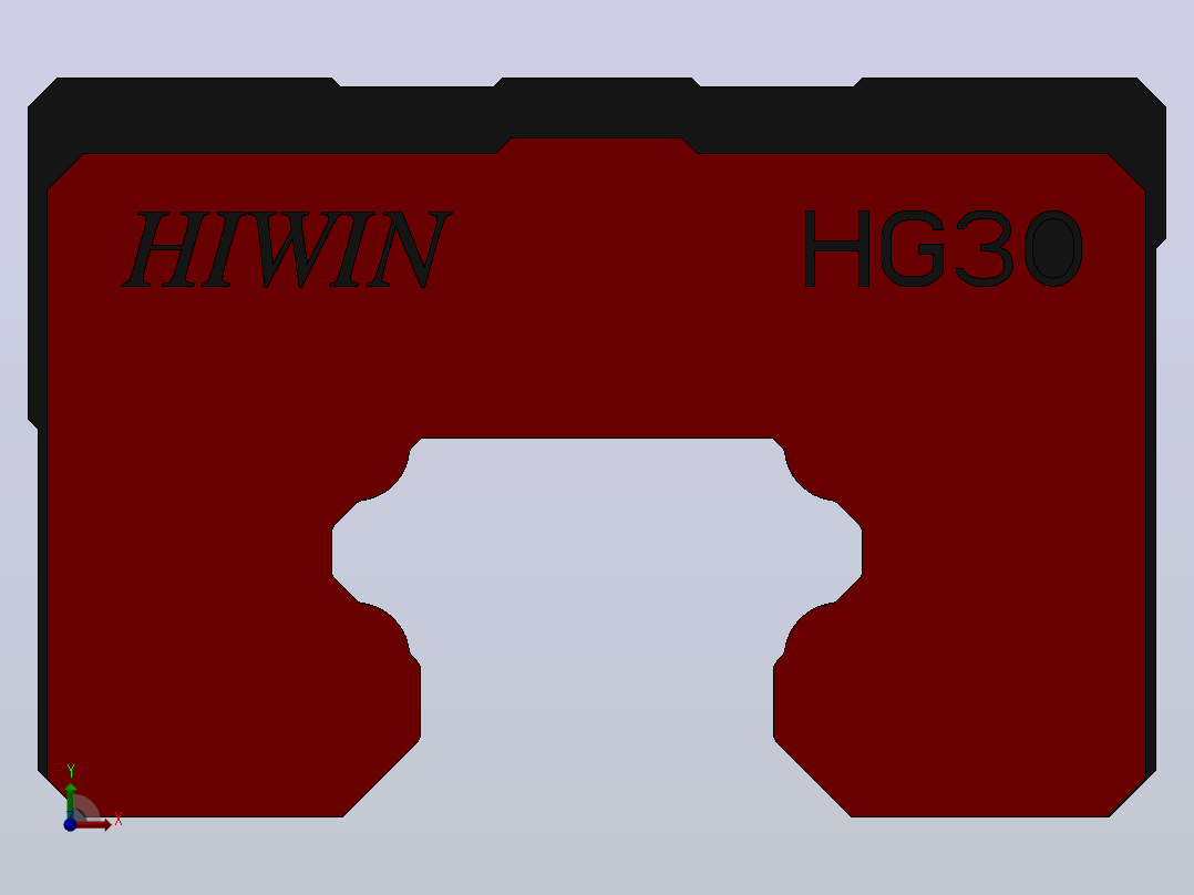 滑块HGH30HA（HIWIN）前视图
