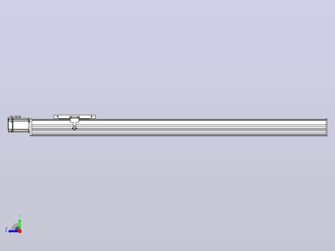 滚珠丝杠直线轴带导轨全封闭TPA-HCR-202D-2510C-L1300-M-C-P75-N3右视图