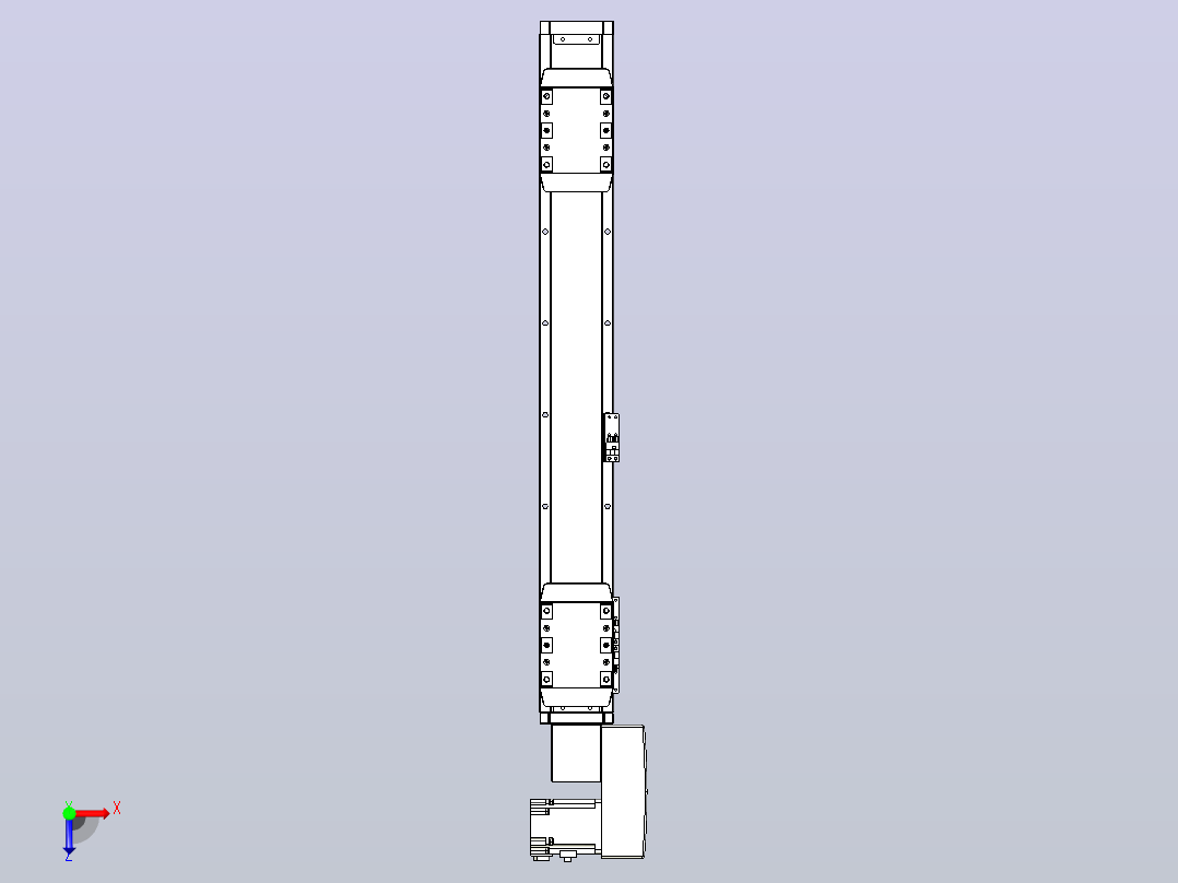 皮带直线轴双滑块型TPA-GCBS-80-P60-L200-QR-M20-N3俯视图