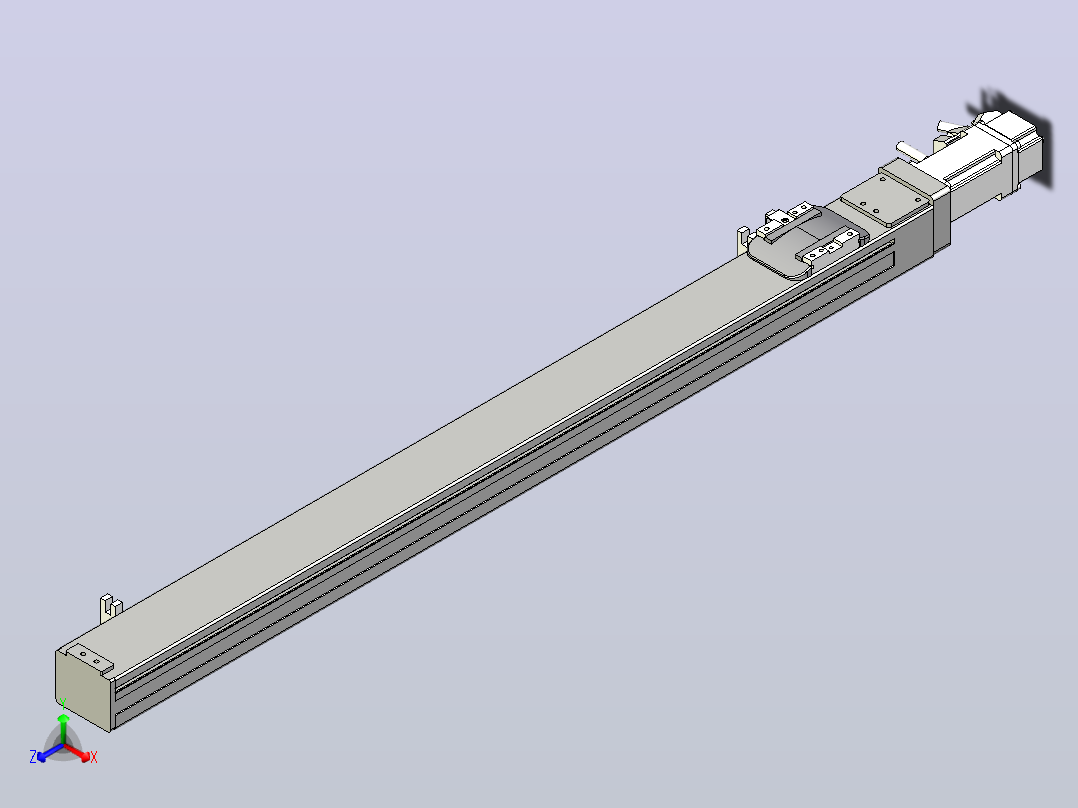 无尘螺杆滑台KCH5M-600-BC-100W-C4主视图
