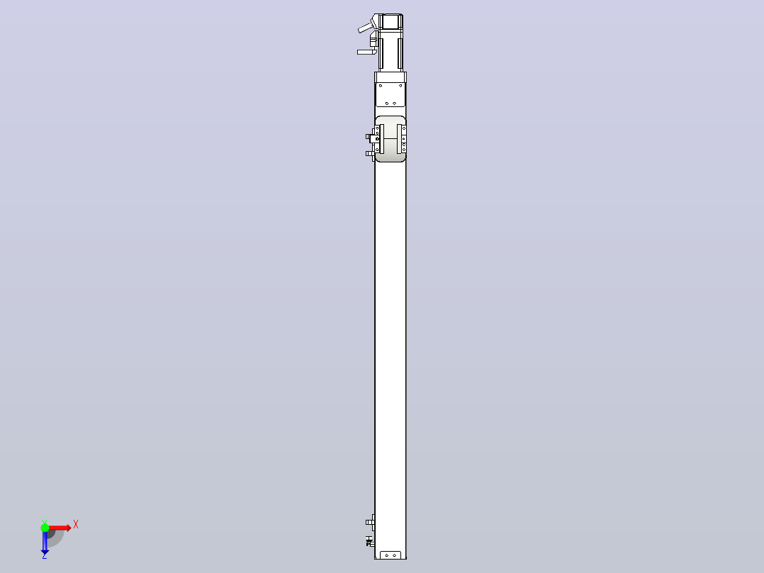 无尘螺杆滑台KCH5M-600-BC-100W-C4俯视图
