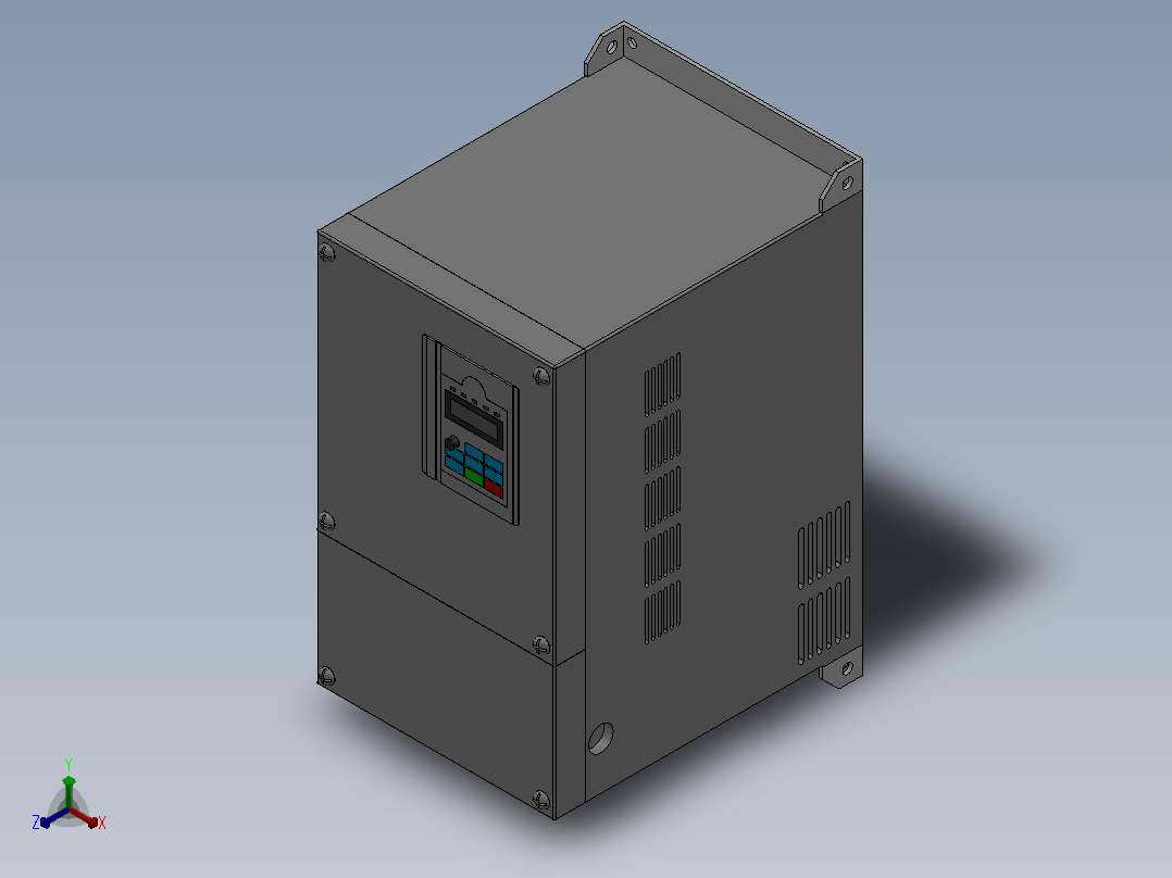 BD360通用高性能开环矢量变频器[BD360-2R2G-2]正等轴测图