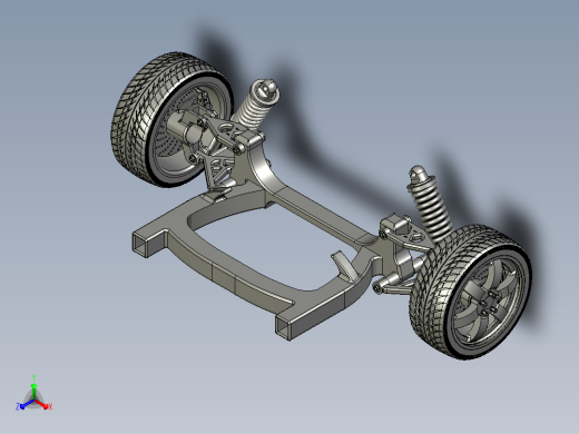 汽车悬挂系统Suspension Complete Assembly STP IGS