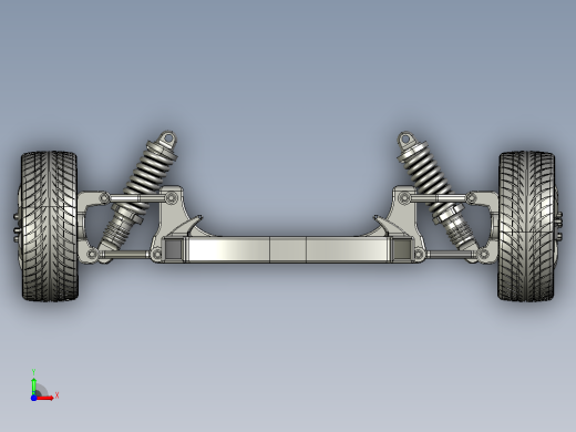 汽车悬挂系统Suspension Complete Assembly STP IGS前视缩略图