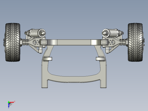 汽车悬挂系统Suspension Complete Assembly STP IGS俯视缩略图