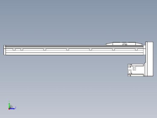 滚珠丝杠直线轴内置导轨TPA-GCR-150-2010C-L650-MP-M75-N3左视缩略图