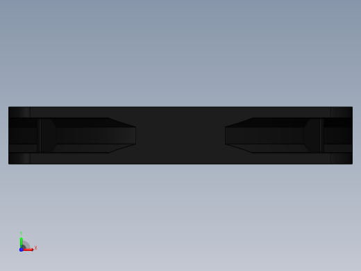 120mm电脑风扇3D模型前视缩略图