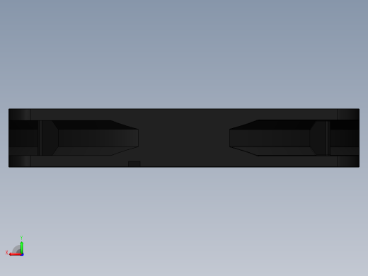 120mm电脑风扇3D模型后视缩略图