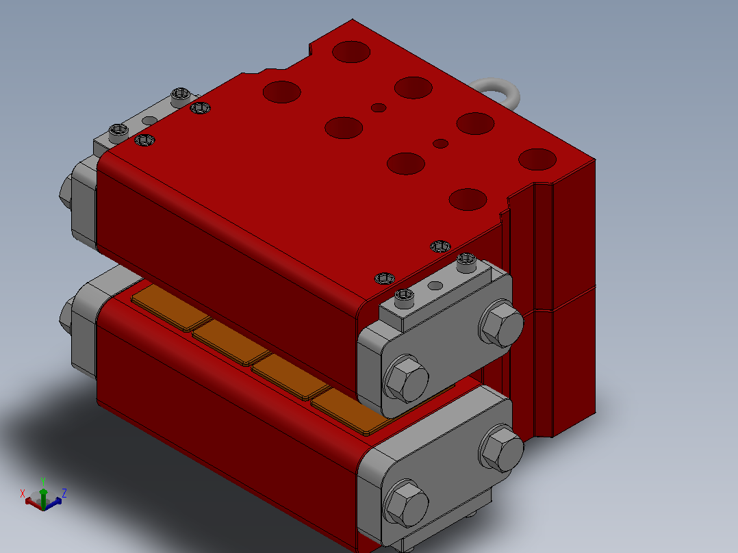 SB140-A06系列液压盘式制动器_SB140-A06-1000×30-WL.WM.1主视图
