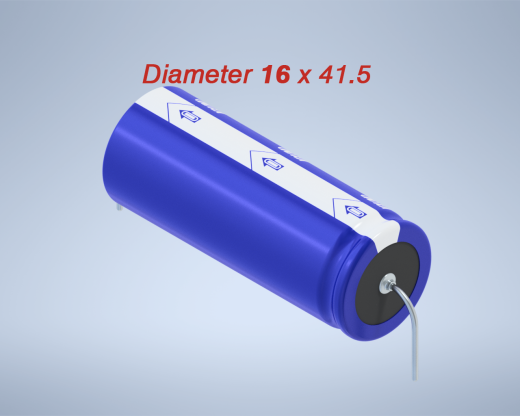 铝制轴向电解电容器。VX系列3300UF 35V。16x41.5mm毫米。间距44.5至51毫米缩略图
