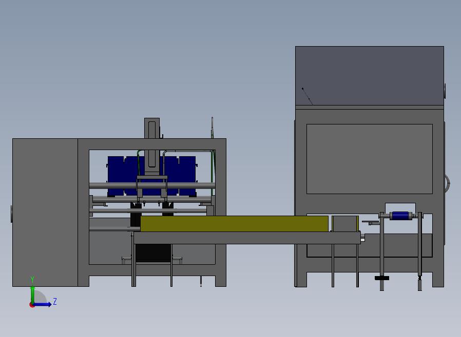奶酪包装装盒生产线 sw20左视图