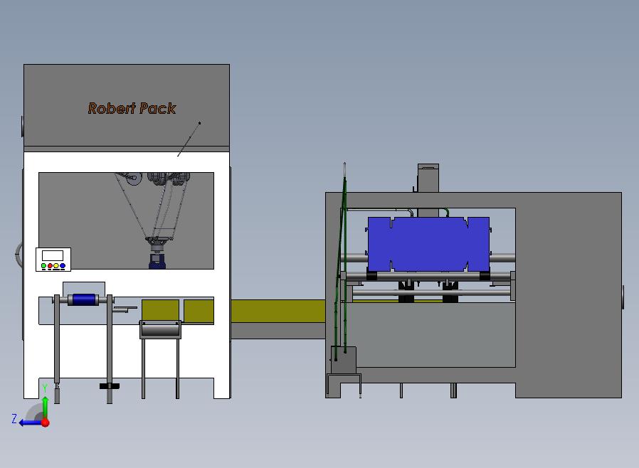 奶酪包装装盒生产线 sw20右视图