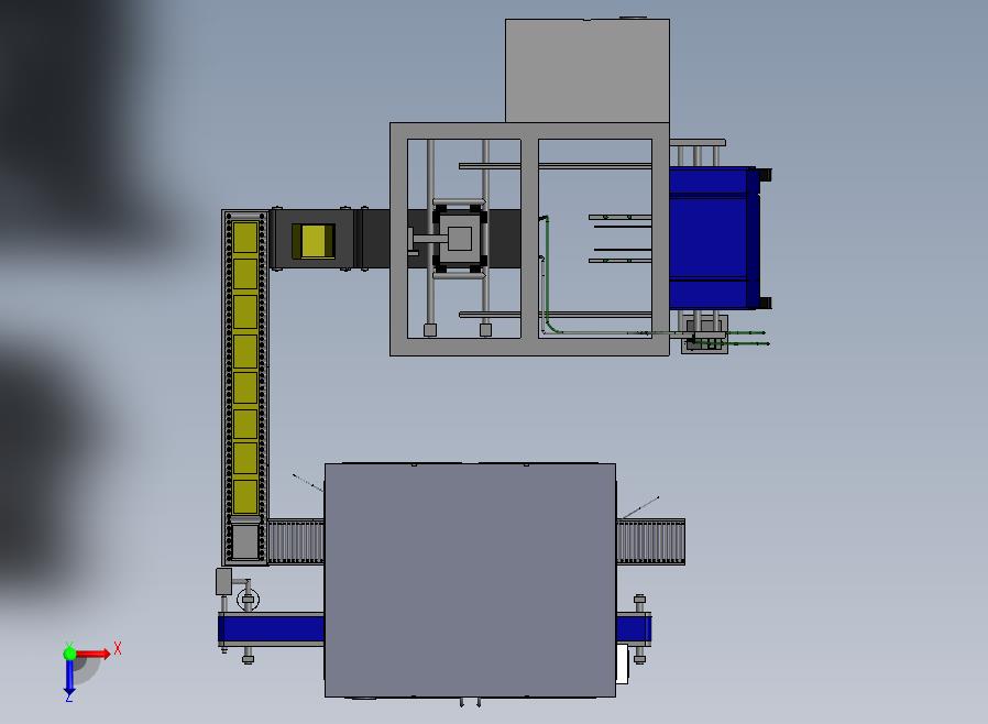 奶酪包装装盒生产线 sw20俯视图