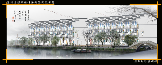 传统仿古中式徽派建筑民俗民居住宅马头墙SU模型CAD图纸大样详图缩略图