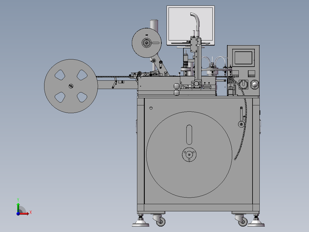 全自动编带机检测机前视图