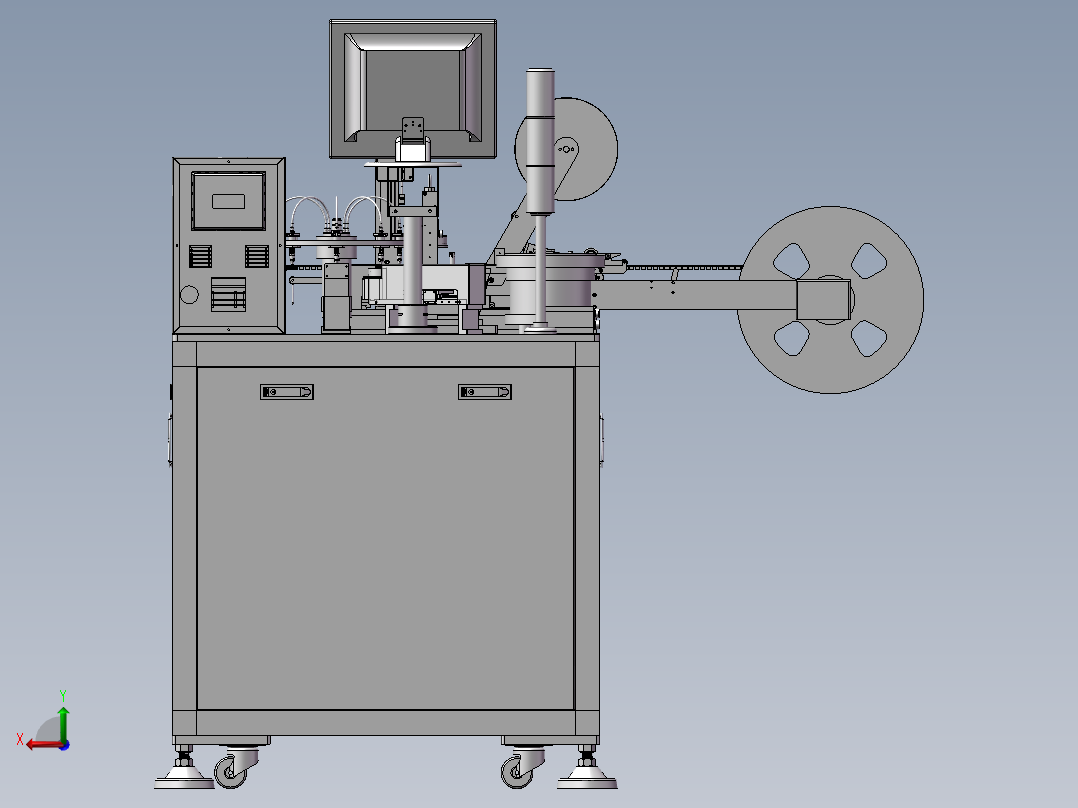 全自动编带机检测机后视图