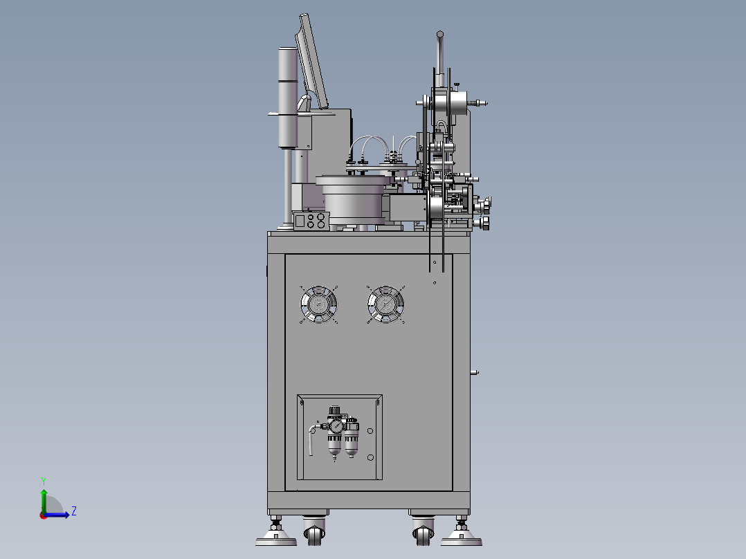 全自动编带机检测机左视图
