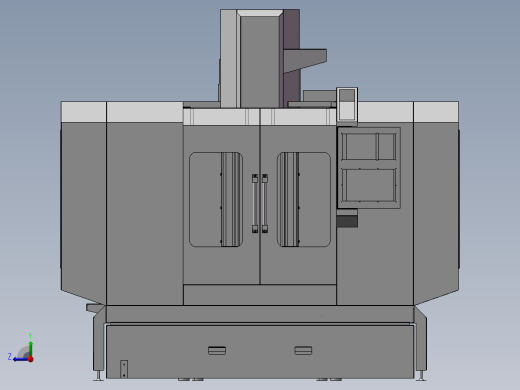 B11-加工中心机床外围钣金右视缩略图