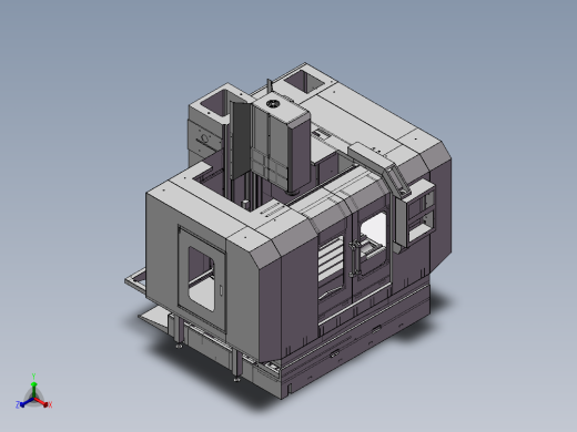 B11-加工中心机床外围钣金正等轴测缩略图