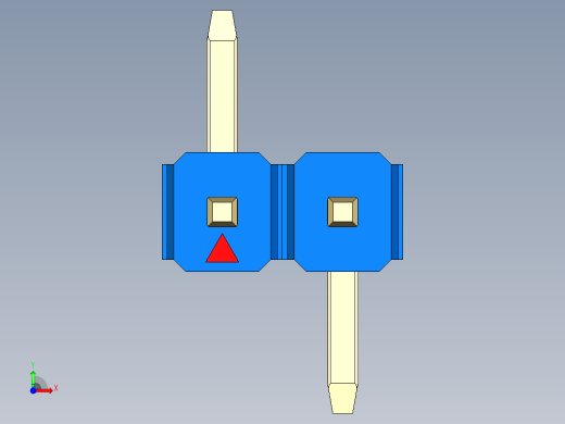 彩色公排针 100mil 2.54mm 系列-DS1022_blue_02p_100mil_Type_SMT_R1_rev1.0前视缩略图