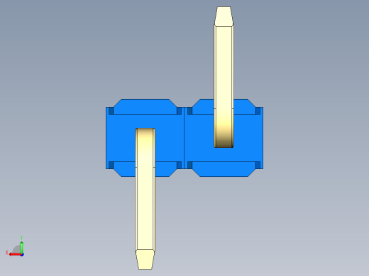 彩色公排针 100mil 2.54mm 系列-DS1022_blue_02p_100mil_Type_SMT_R1_rev1.0后视缩略图