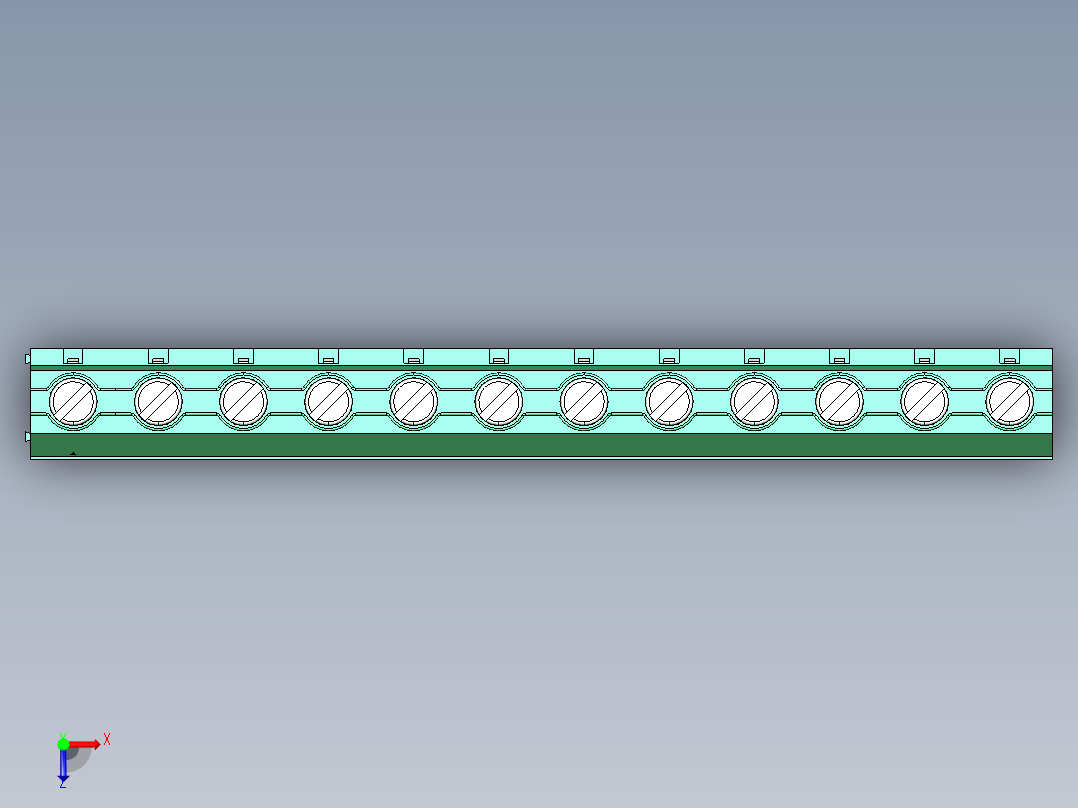 DEGSON DG636 系列 6.357.629.52mm 接线端子-DG636-9.52-12P-14-00AH俯视图