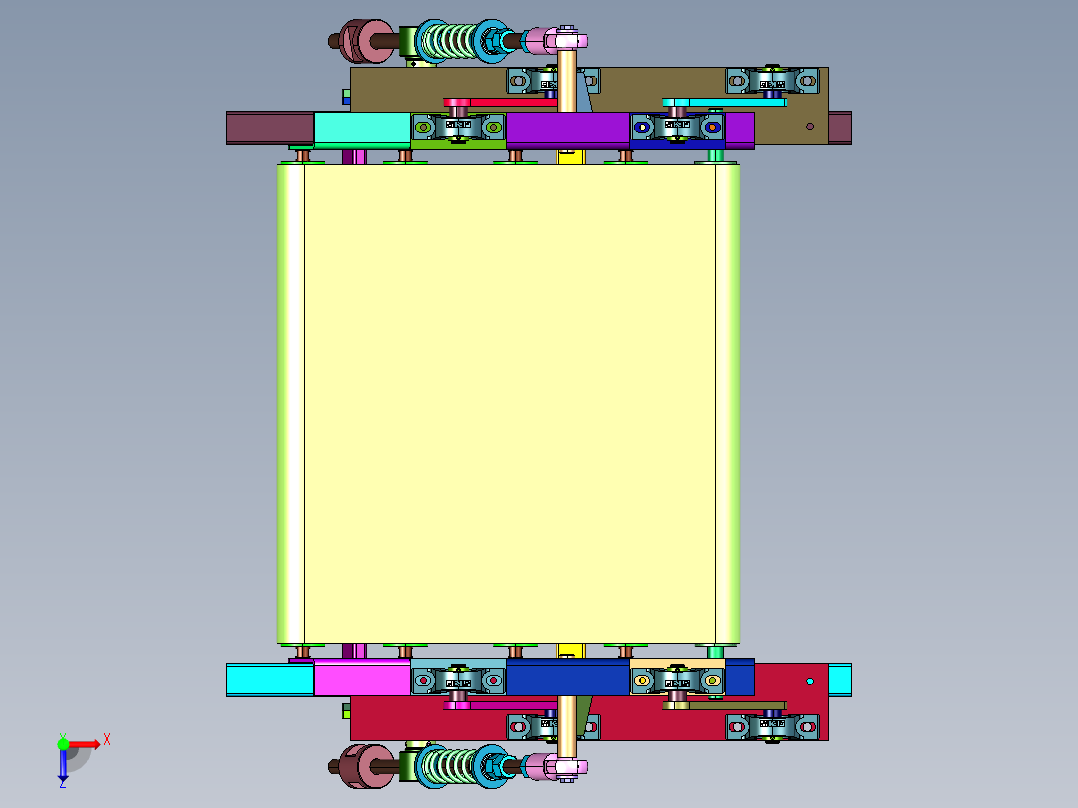 土豆鲜粉条食品塑料袋整平压袋机俯视图