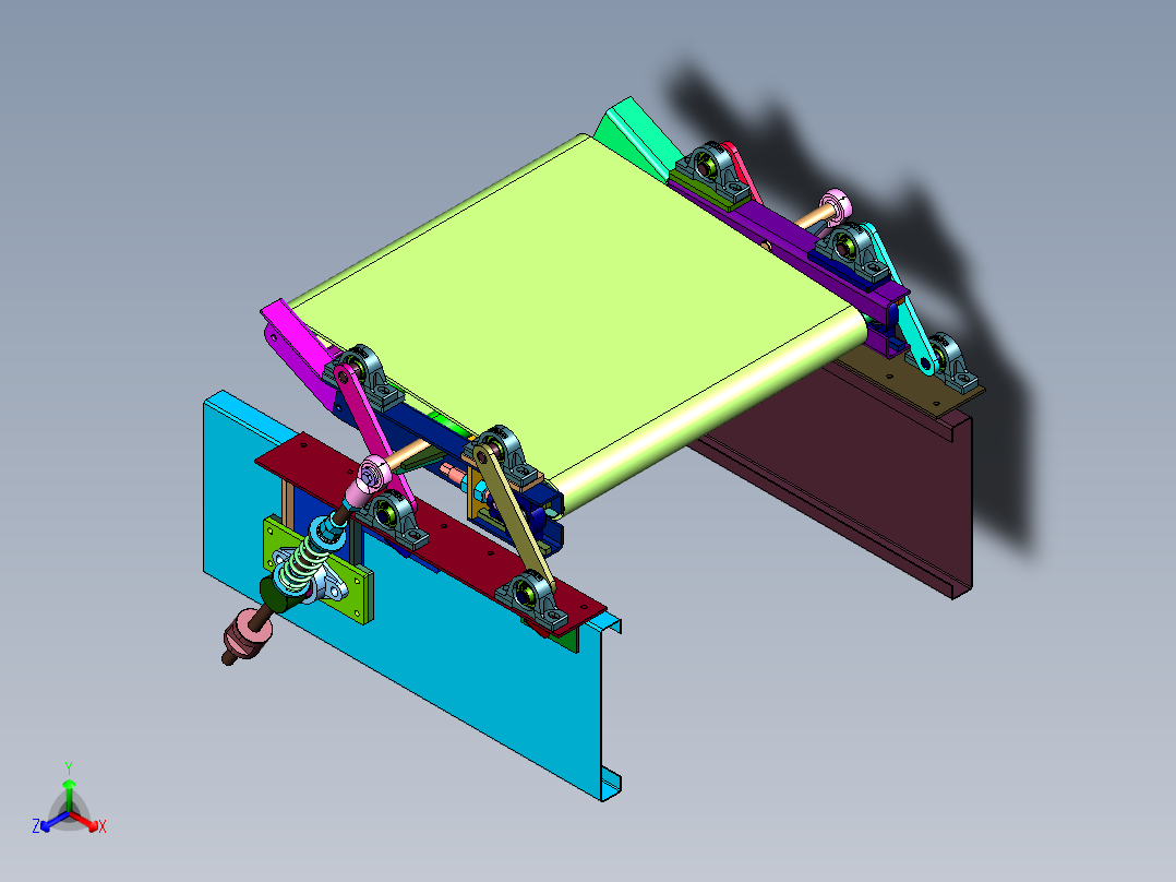 土豆鲜粉条食品塑料袋整平压袋机正等轴测图
