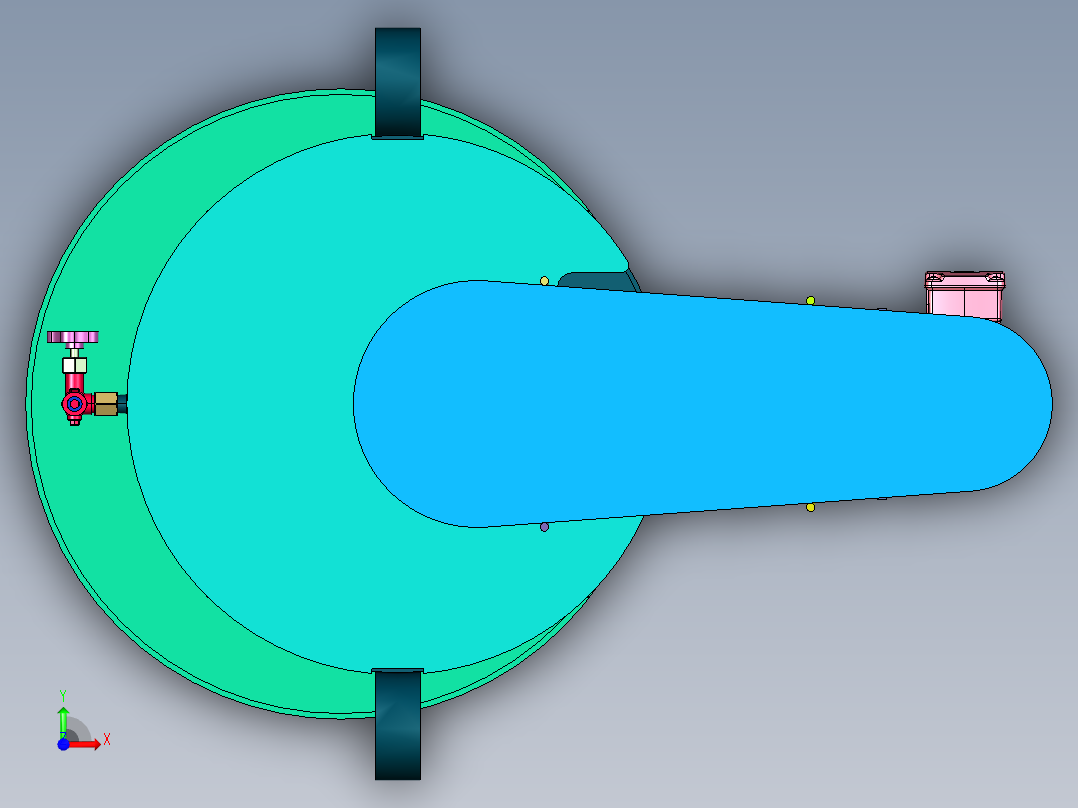胶水油漆油墨乳化搅拌机前视图