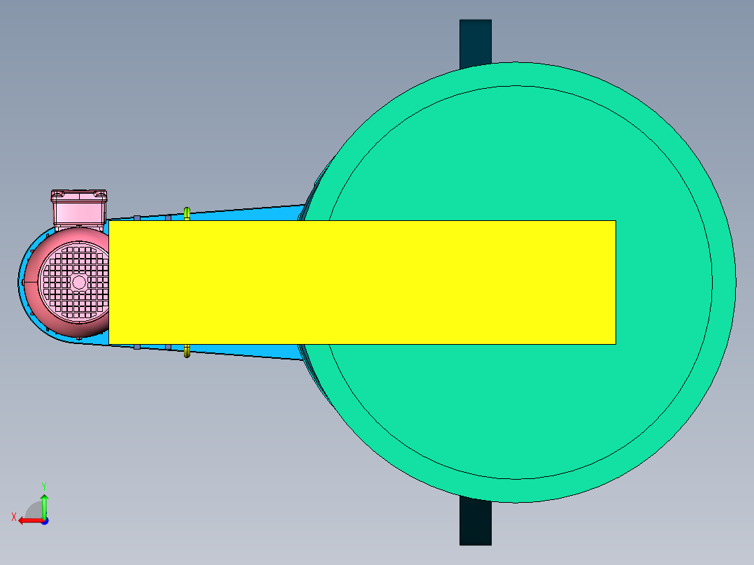 胶水油漆油墨乳化搅拌机后视图