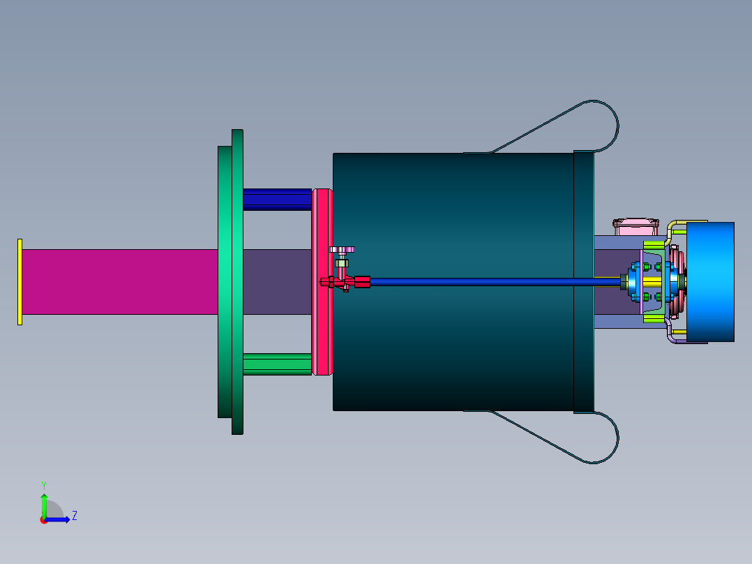 胶水油漆油墨乳化搅拌机左视图