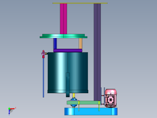 胶水油漆油墨乳化搅拌机俯视缩略图