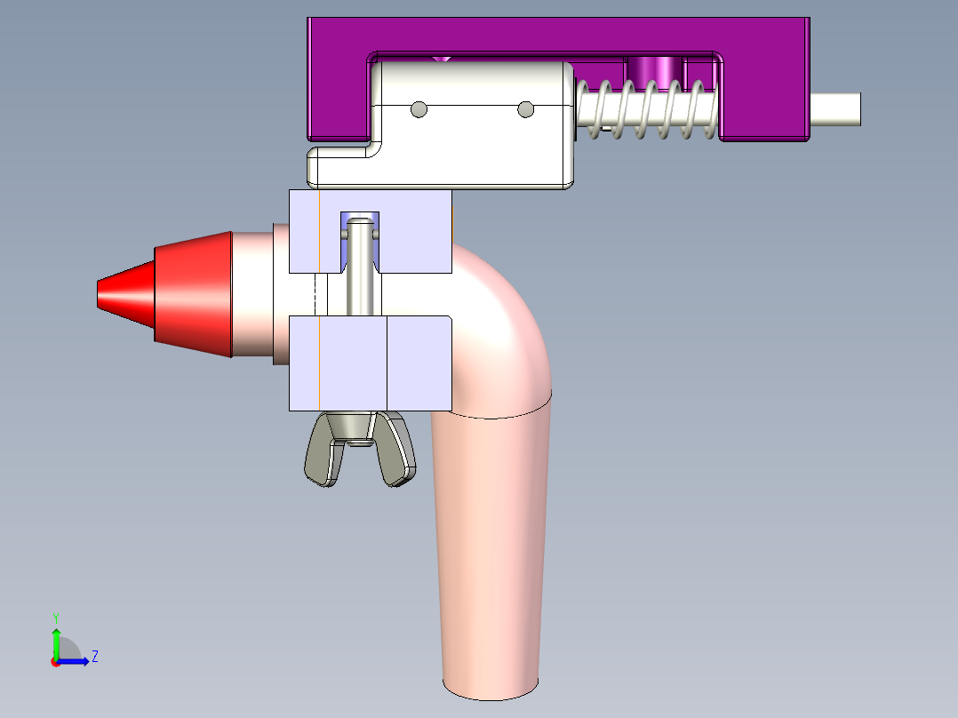 防撞识别装置左视图