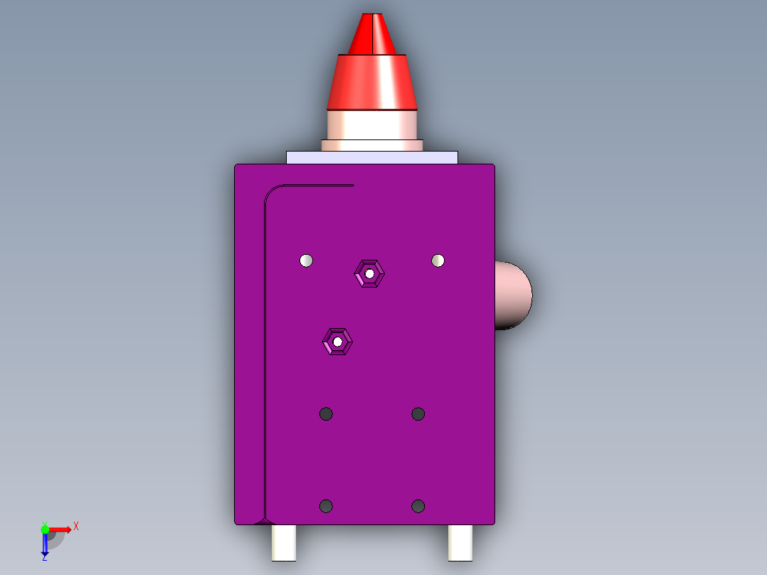防撞识别装置俯视图