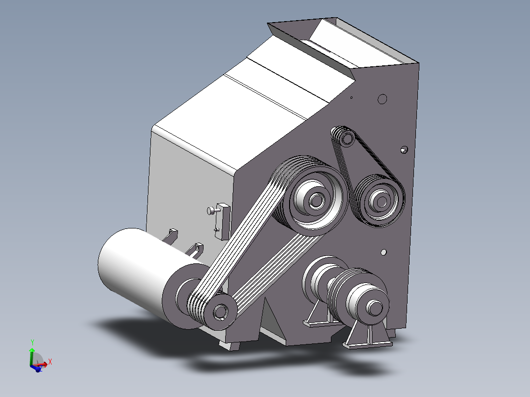双辊卧式磨粉机结构设计【含三维图】