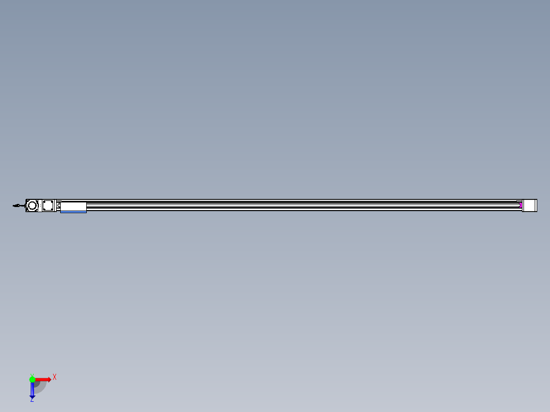 威洛博LB.GB同步带传动--欧规系列GB8-L96-S3000-BL-P75俯视图
