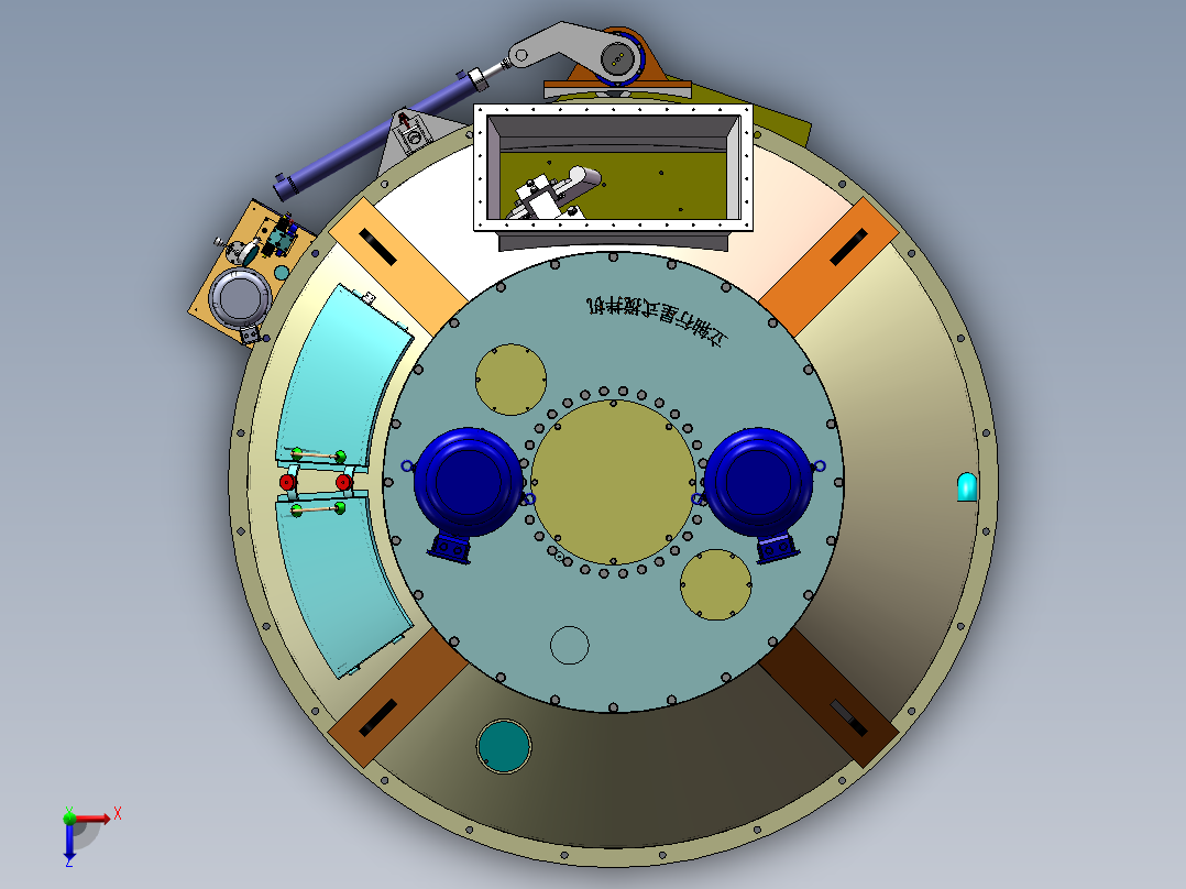 JN1500立轴行星搅拌机俯视图
