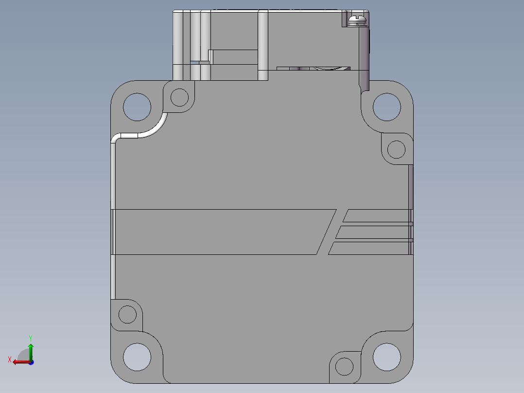 汇川伺服电机-MS1H1-40B30CB-(A)331Z（400W绝对值低惯量不带抱闸）后视图