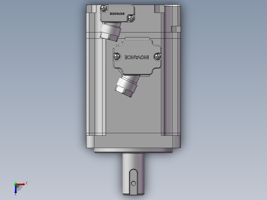 汇川伺服电机-MS1H1-40B30CB-(A)331Z（400W绝对值低惯量不带抱闸）俯视图