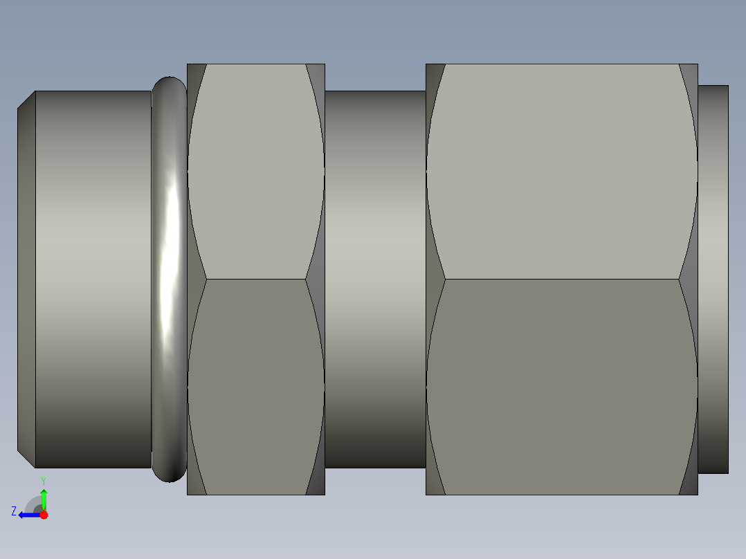 卡套式工业通用硬管接头16_f5bu-s右视图