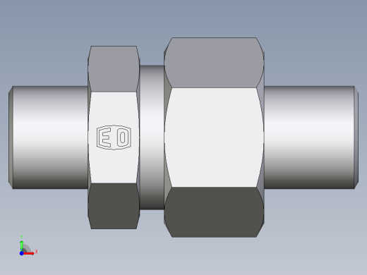 卡套式工业通用硬管接头EO_Weld_fitting_for_tubes_ASK630X3S前视缩略图