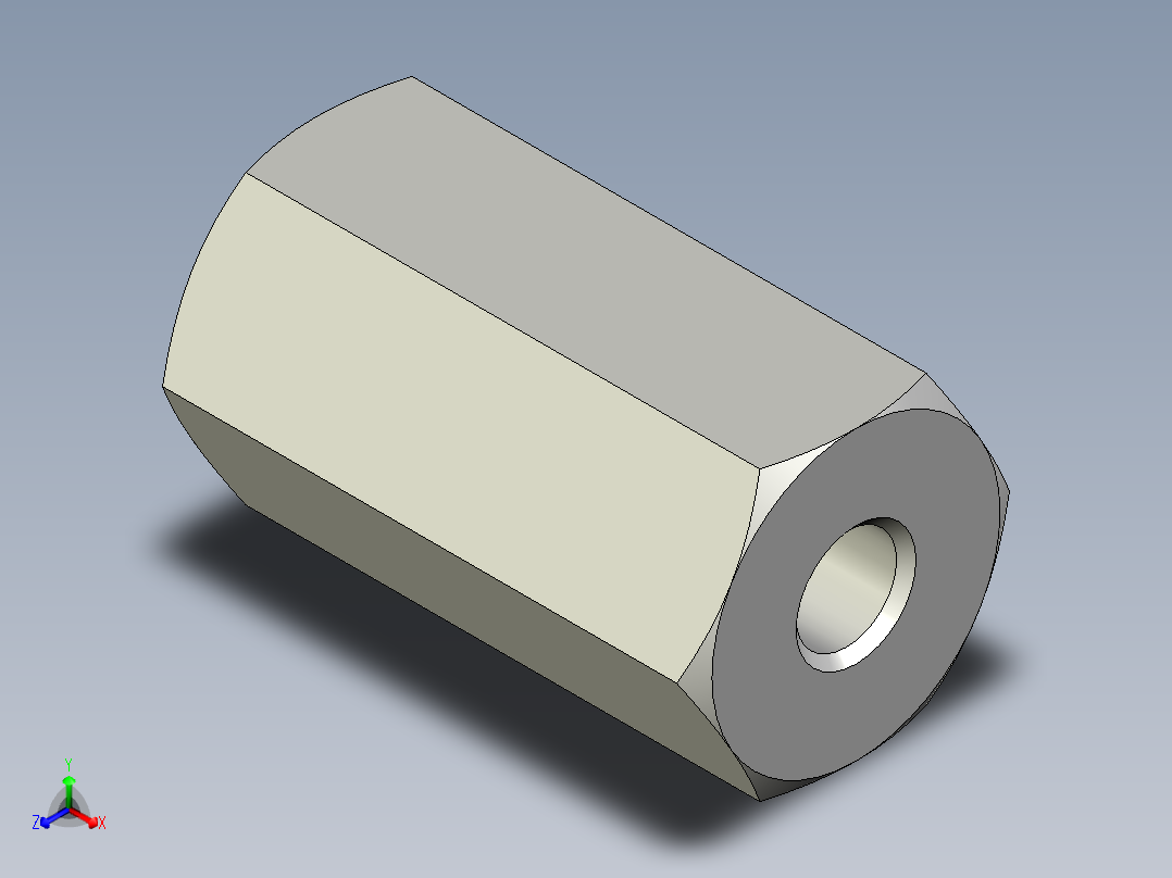 螺母-Nut_M10-45-24-30-30.stp主视图