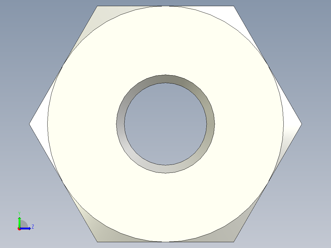 螺母-Nut_M10-45-24-30-30.stp左视图