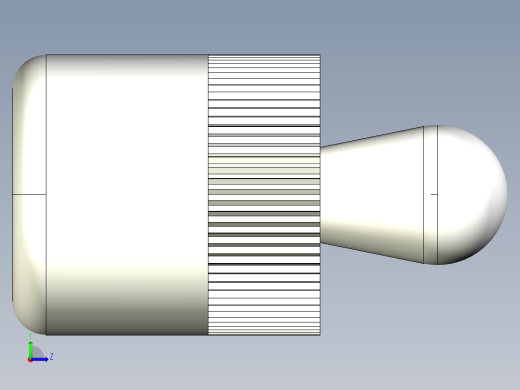 側向式定位柱(塑膠梢A)2215-3D多系列多零件图纸模型左视缩略图