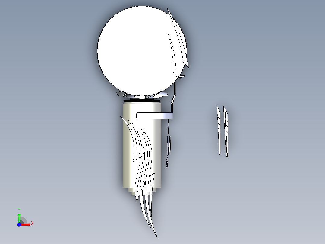 切割磨床前视图