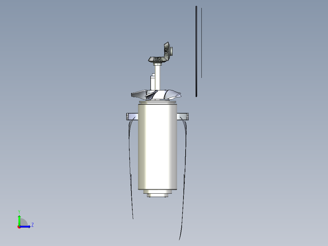 切割磨床左视图