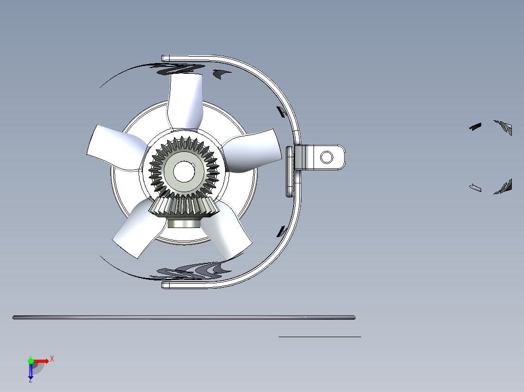 切割磨床俯视图